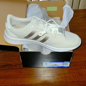 Adidas Cloudfoam QT Racer- Cream Comfortable Running Shoe